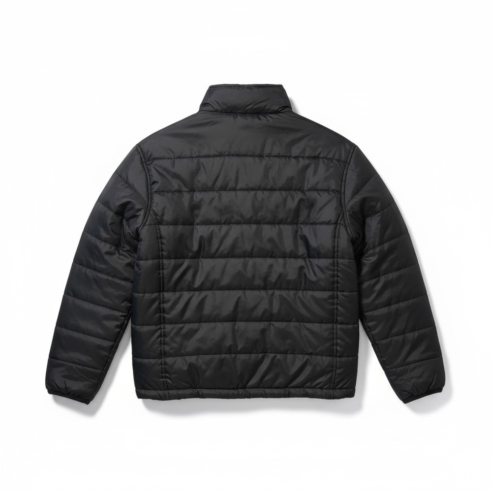 Black Puffer Boys 14–16 Fits Women’s S-M Feather Light Biker Moto Streetwear - Picture 4 of 8